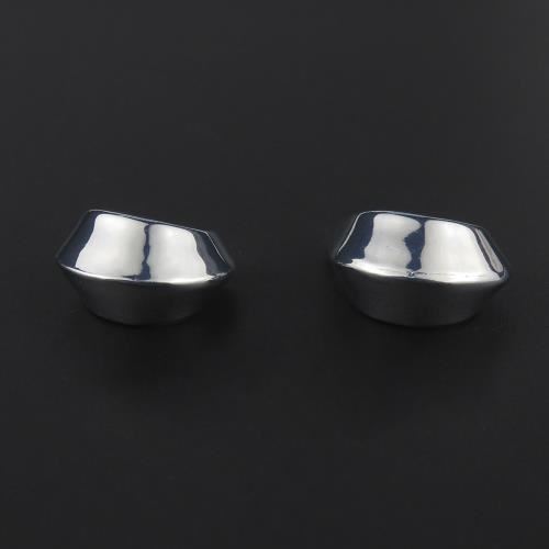 Bold, rounded dome earrings with a highly polished finish.